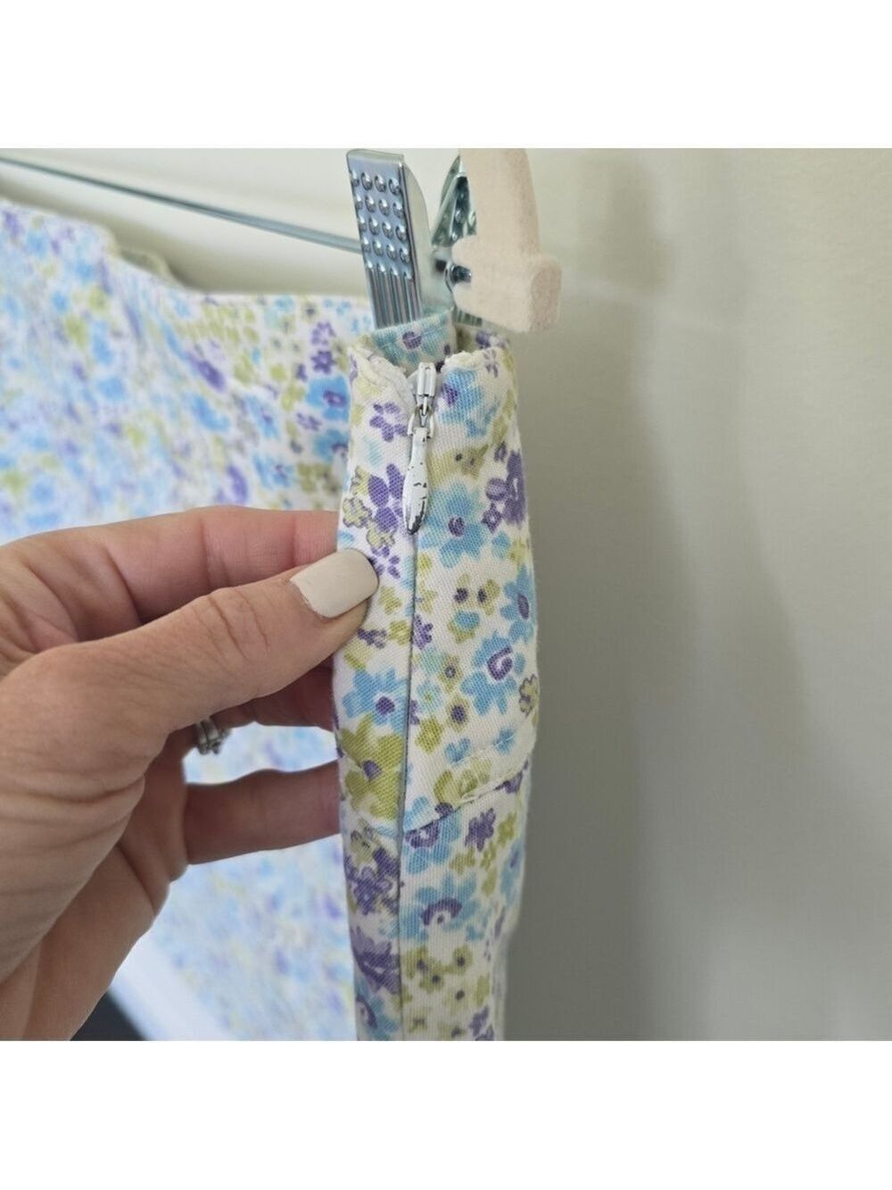 Chaus Purple Green and Blue Floral Mini Skirt - Picture 4 of 9